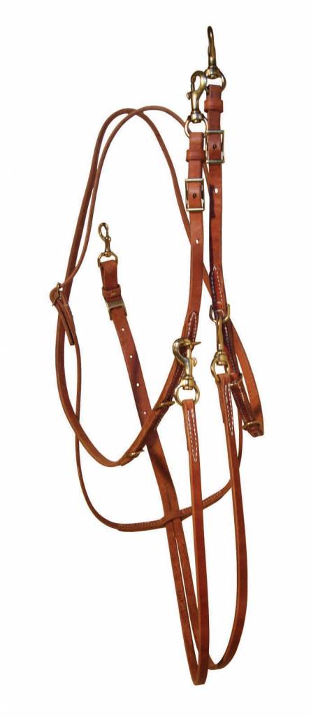 Berlin Leather German Martingale w/Barrel Reins