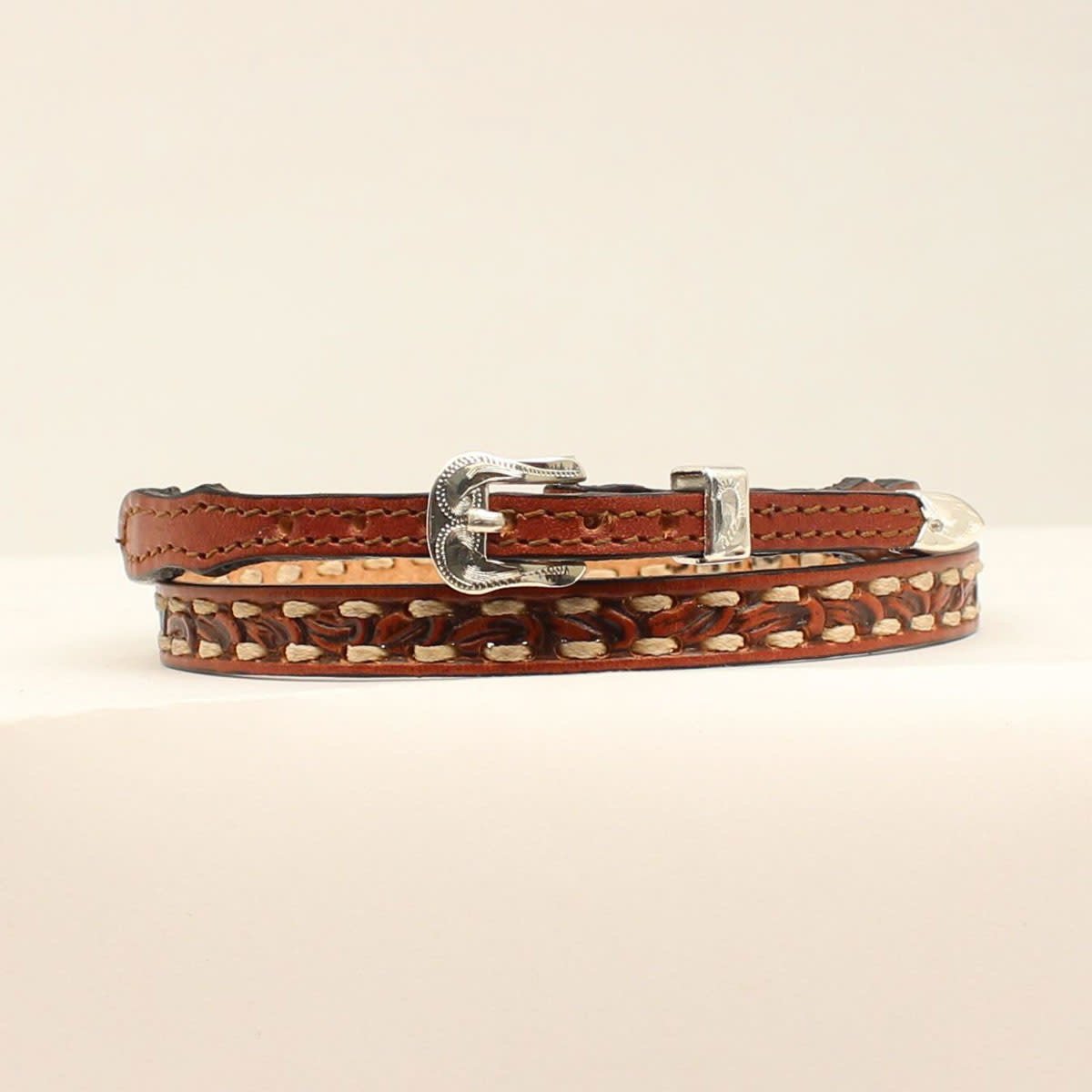 Twister Leather Embossed Hatband.