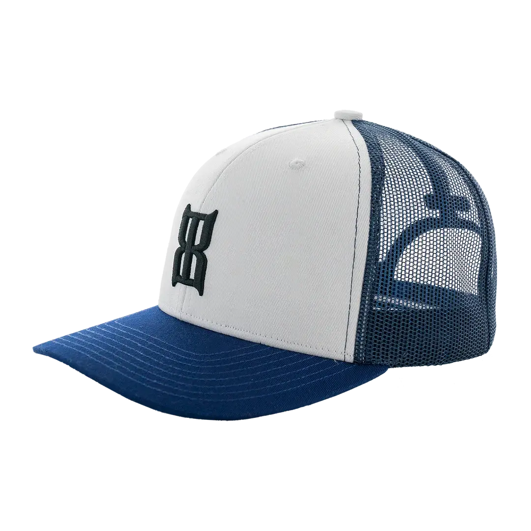 Bex Steel White and Blue Cap.