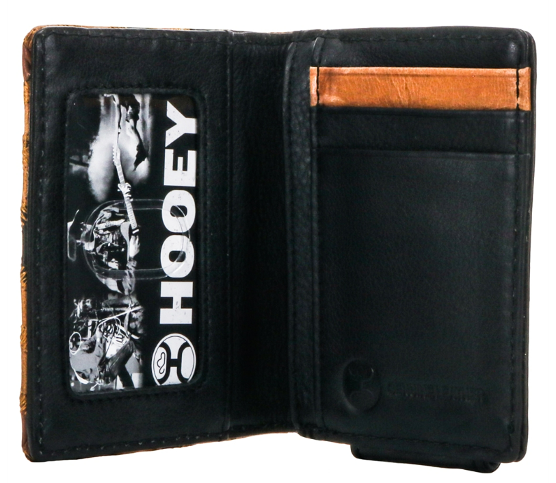 Hooey Patchwork Leather Bifold Money Clip Wallet