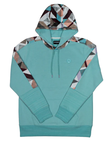 Hooey Ladies Turquoise Canyon Hoodie C4