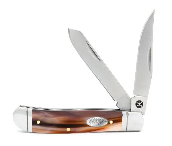 Hooey Ox Horn Trapper Knife.