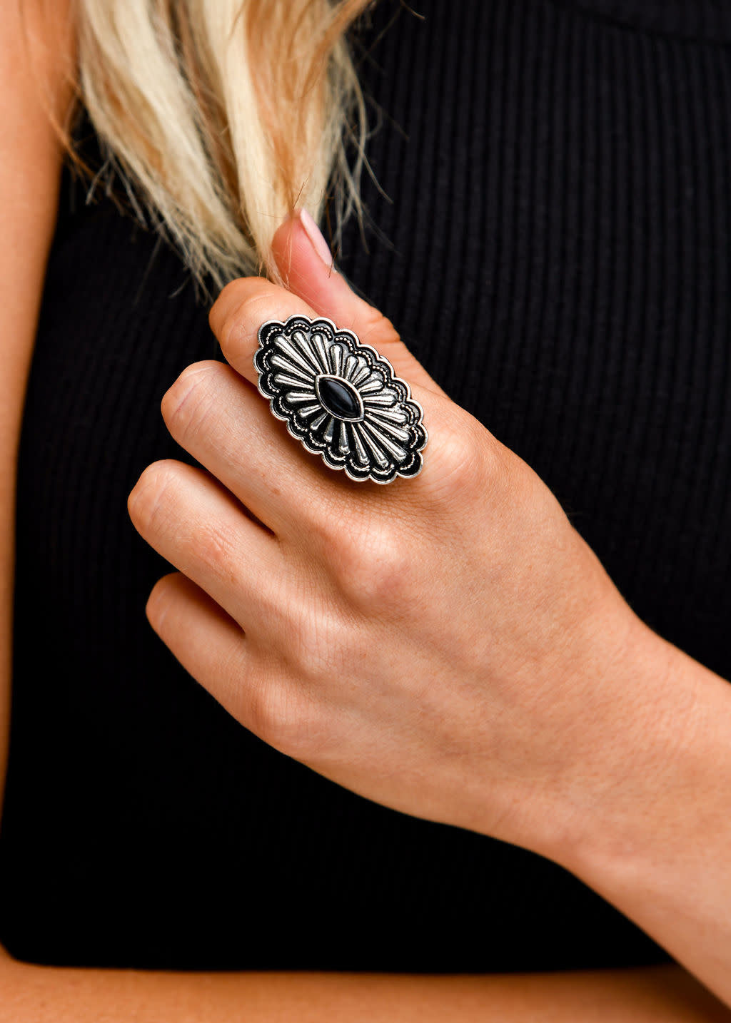 West & Co. Oval Concho Ring.