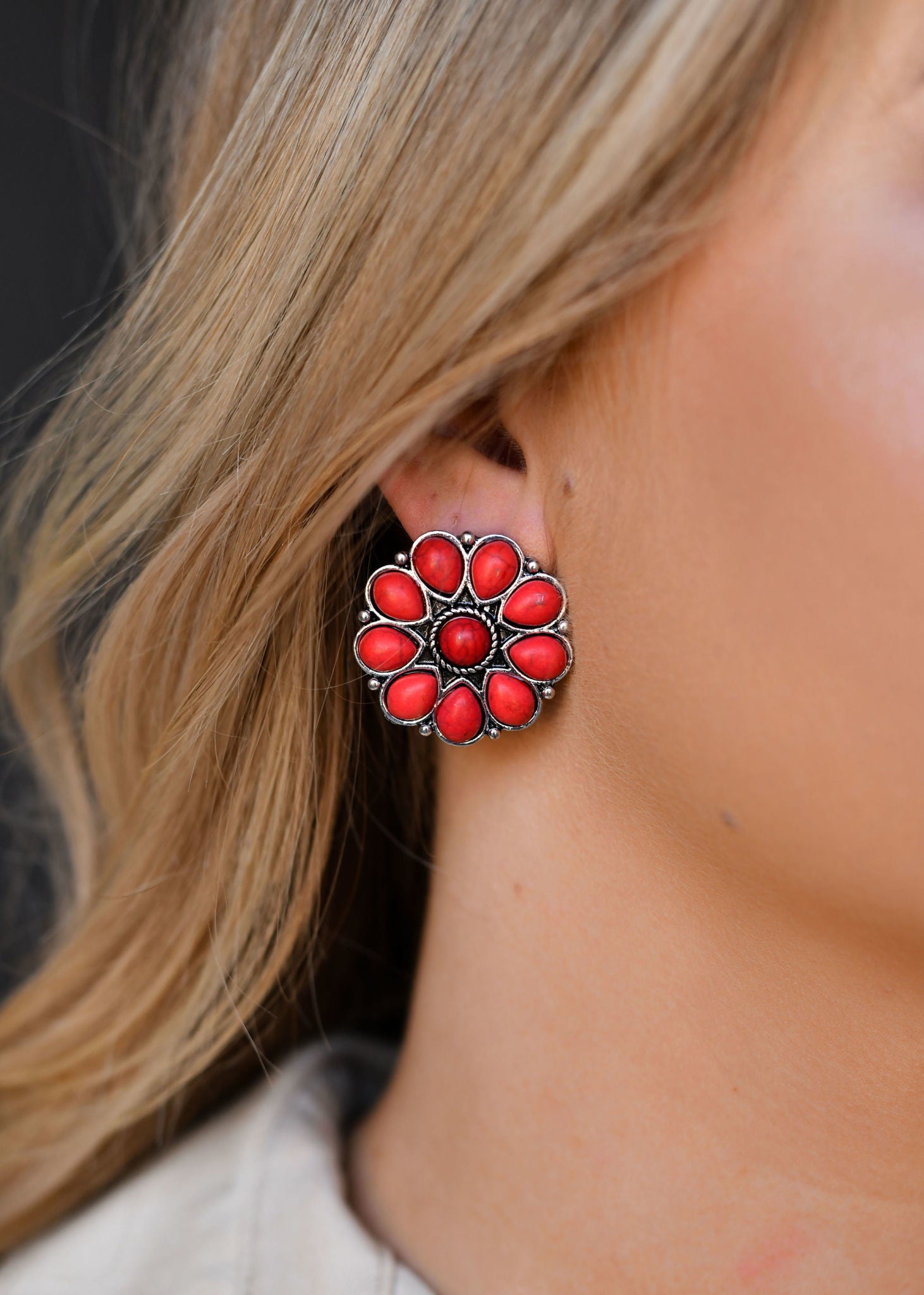 West & Co. Flower Earrings.