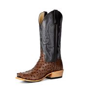 Horse Power Men's Kango Tobacco Ostrich Boot