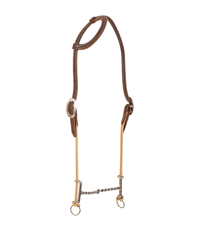 Classic Equine Loomis Gag Twisted Wire Snaffle.