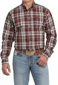 Cinch Men's Plaid Button Down Shirt