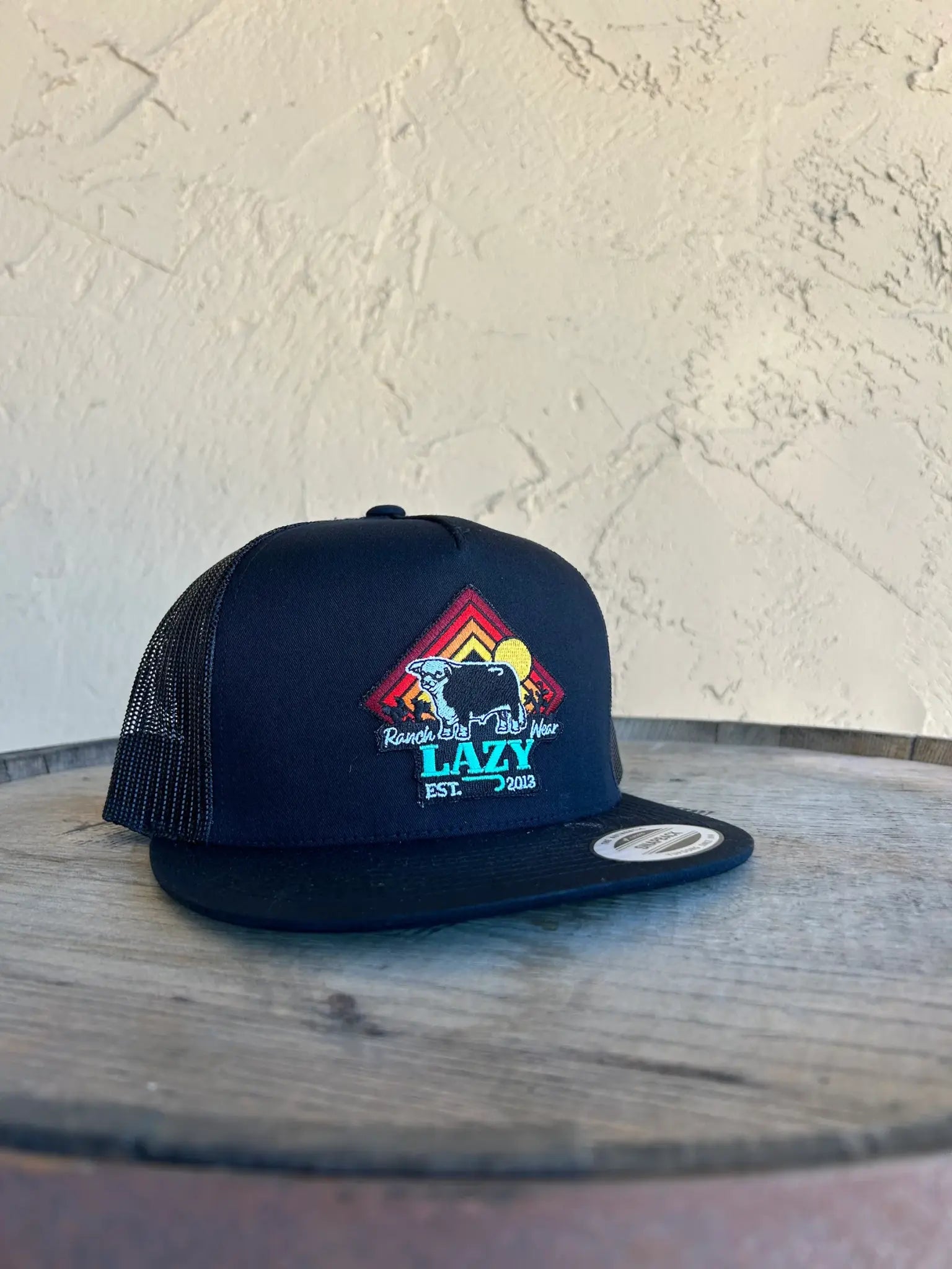 Lazy J Ranch Wear Cactus Sunrise Bull Cap