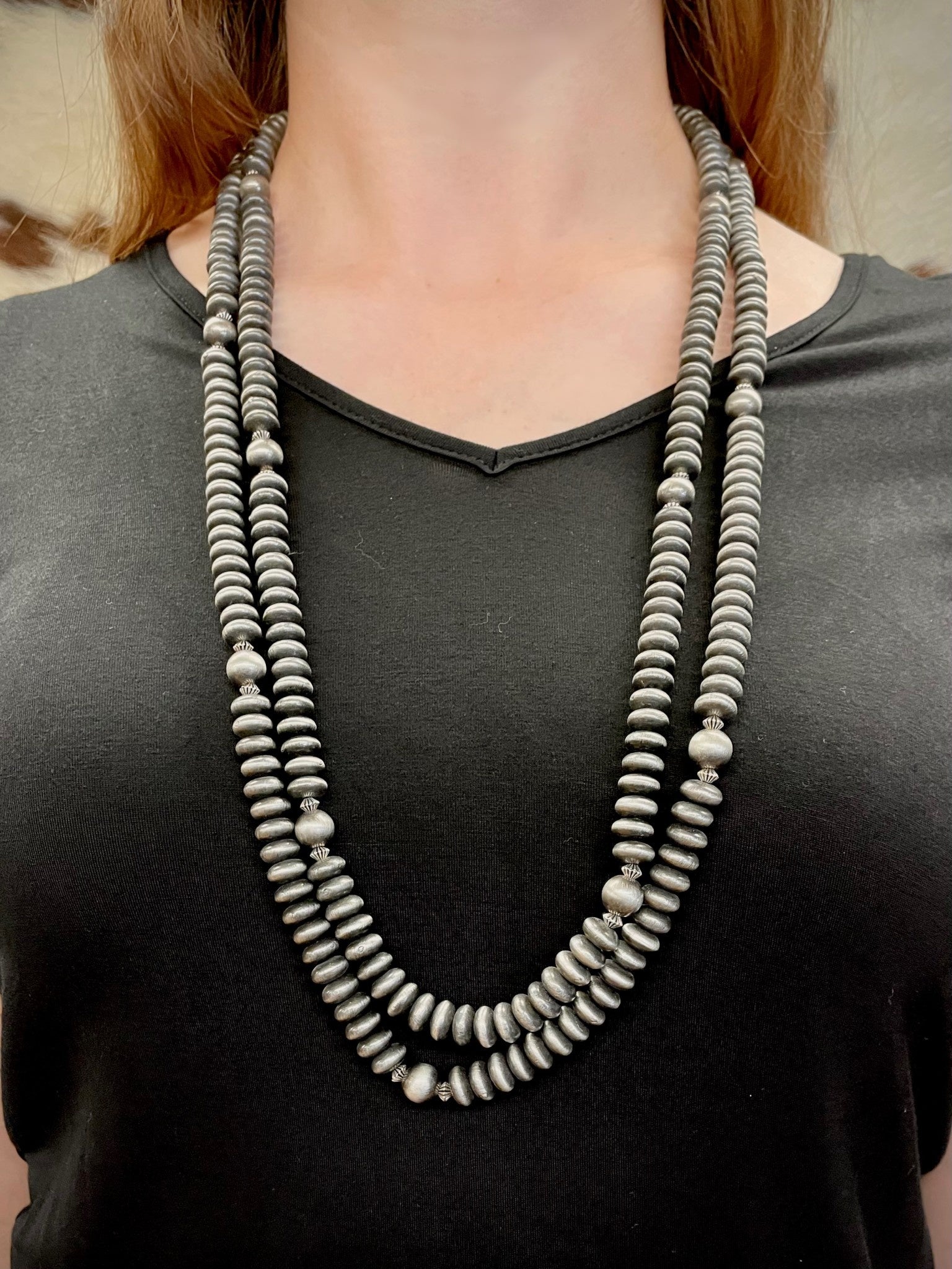 West & Co Long Navajo Pearl Necklace