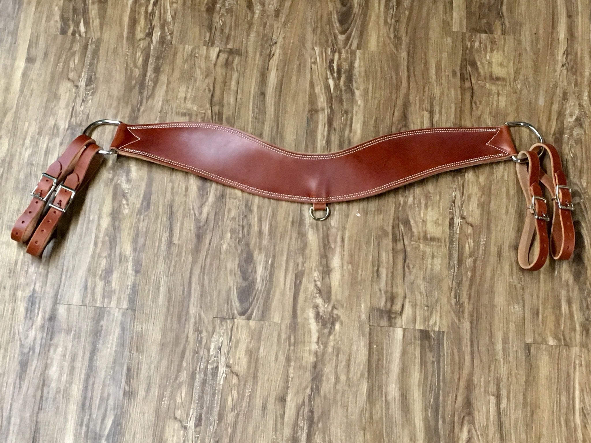 Berlin Chestnut Leather Steer Tripping Collar