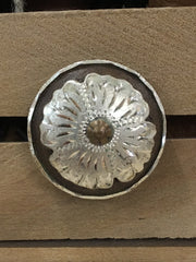 Medium Antique Flower Screw Conchos