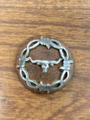 Large Antique Barbed Wire Steer CS Concho