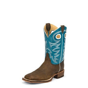 Justin Men's Bent Rail Caddo Blue Boot