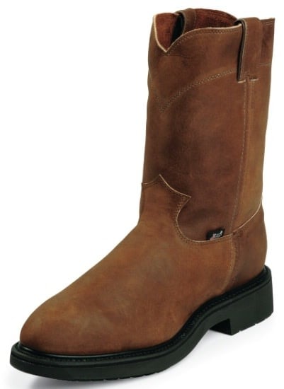 Justin Men's Aged Bark Steel Toe Boot C3.