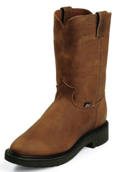 Women's Distressed Leather Conductor Boot C4