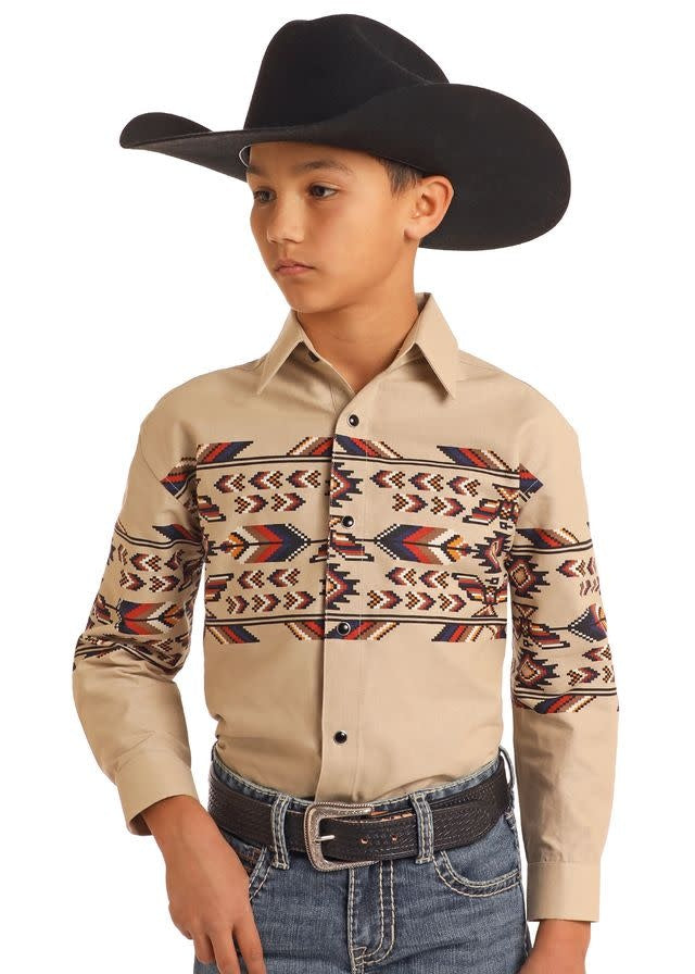 Panhandle Boy's Thunderbird Snap Front Shirt