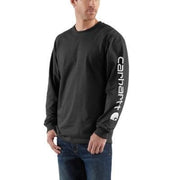 Carhartt Men's Black Long Sleeve Shirt Big and Tall