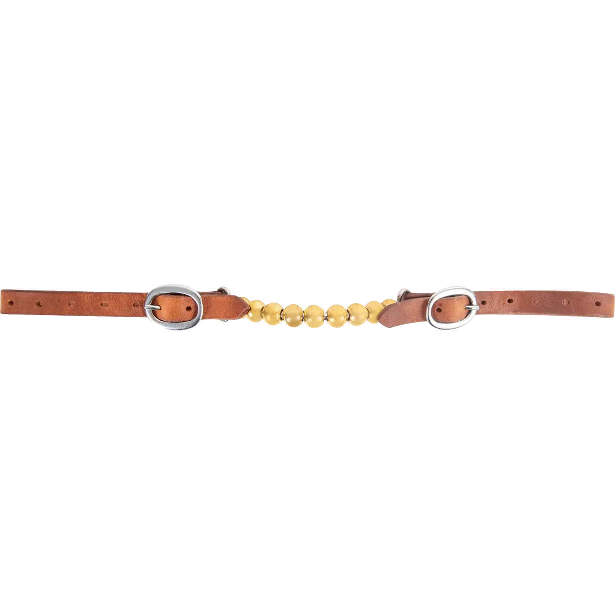 Classic Equine Brass Ball Curb Strap.