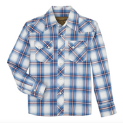 Wrangler Boy's Retro Long Sleeve Shirts Blue/Red 2359588