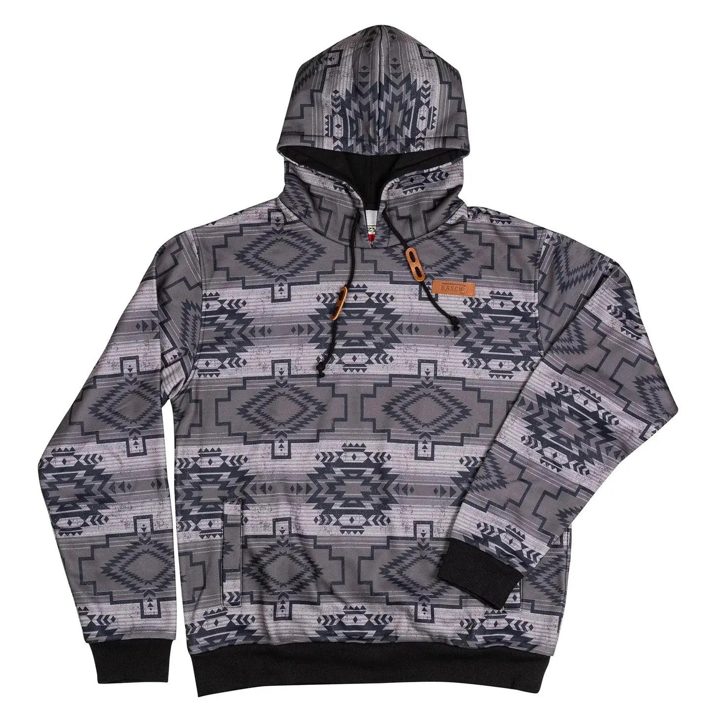 Lazy J Ranch Wear Men's Aztec Hoodie.