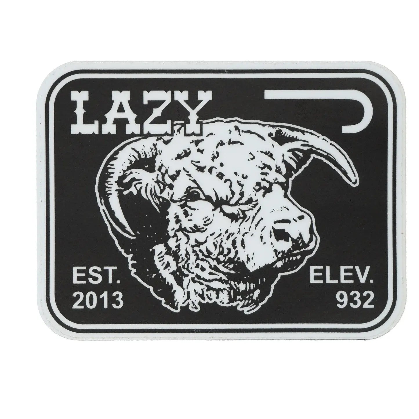 Lazy J Ranch Wear Large Elevation Sticker.