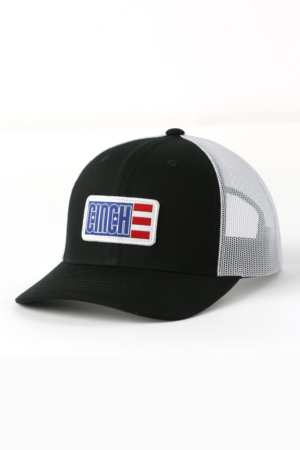 Cinch American Flag Black Trucker Cap