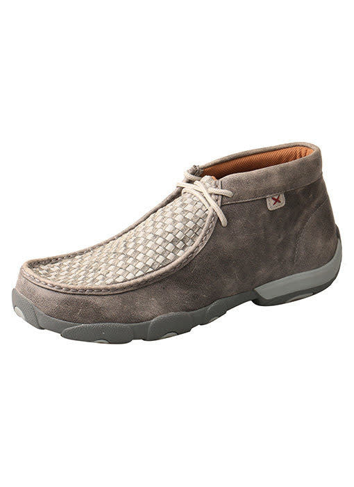 Twisted X Men's Grey Woven Driving Moccasin