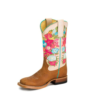 Macie Bean Kids Floral Western Boot