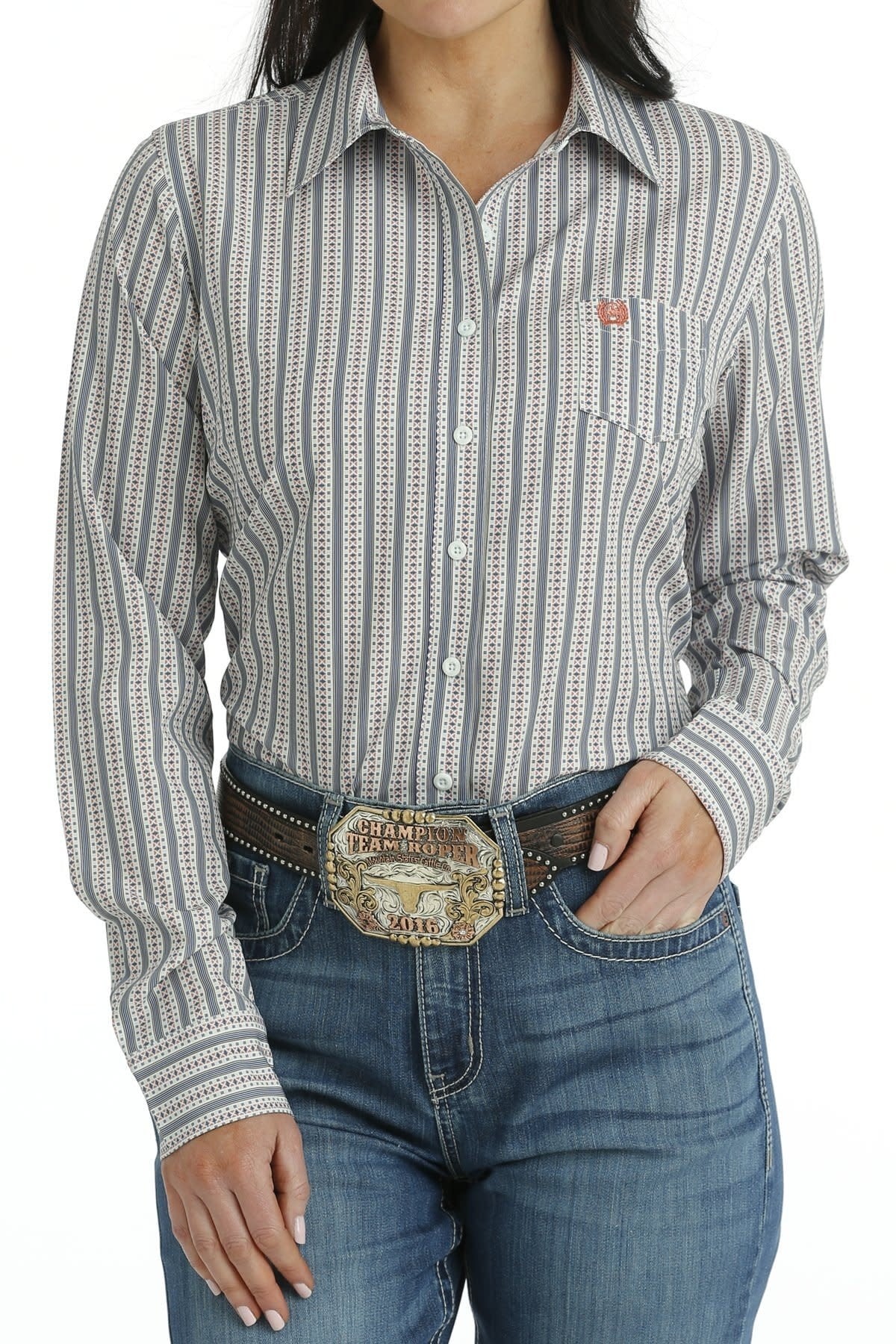 Cinch Ladies Stripe Button Down Arenaflex Shirt