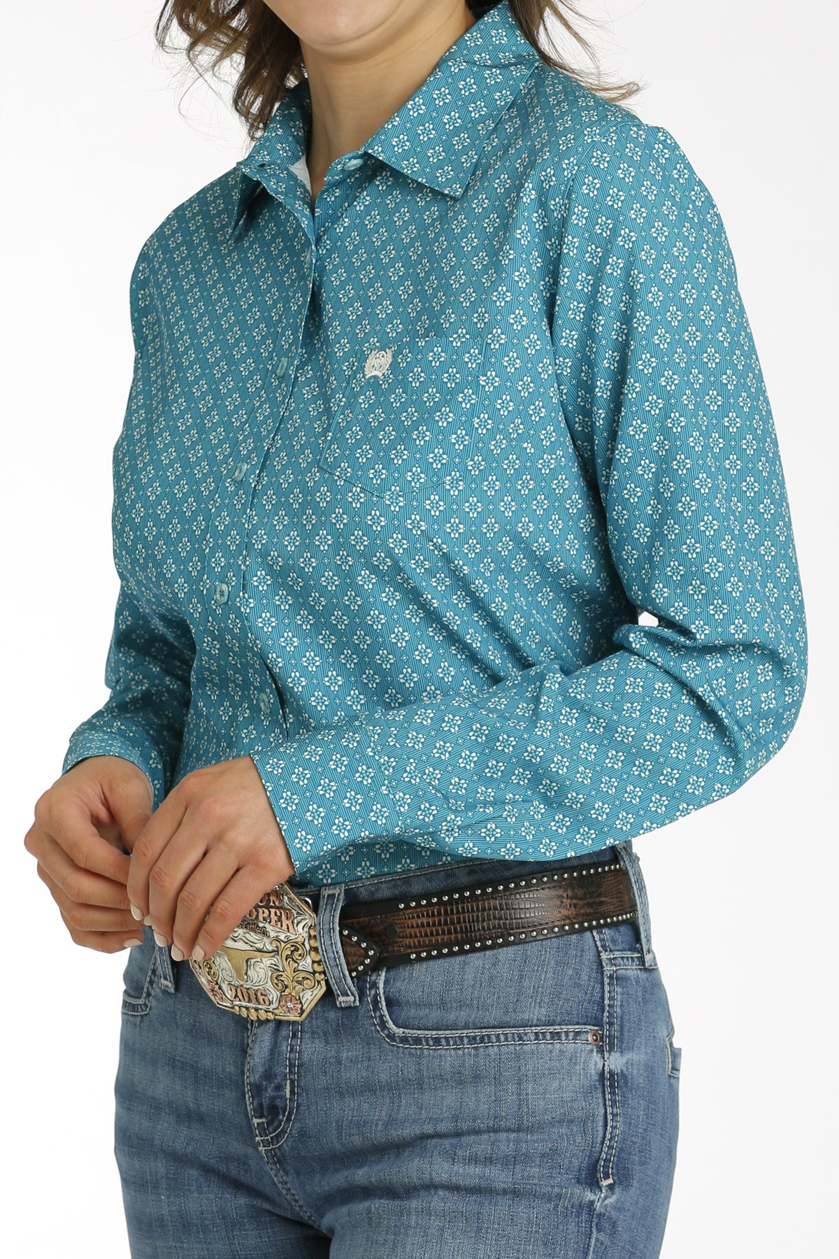 Cinch Women's Teal Arenaflex Shirt.