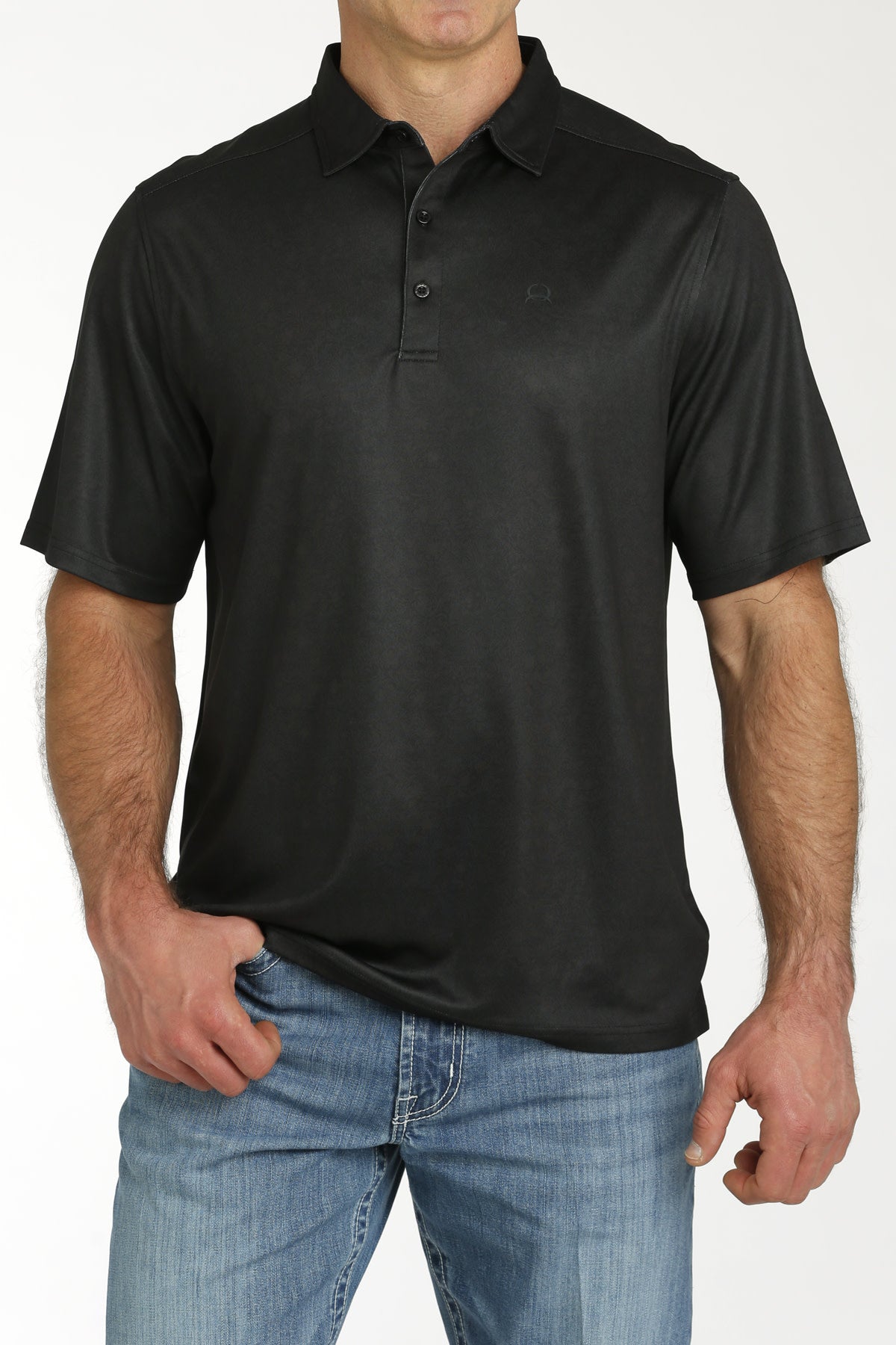 Cinch Men's Black ArenaFlex Polo C3 Size Medium