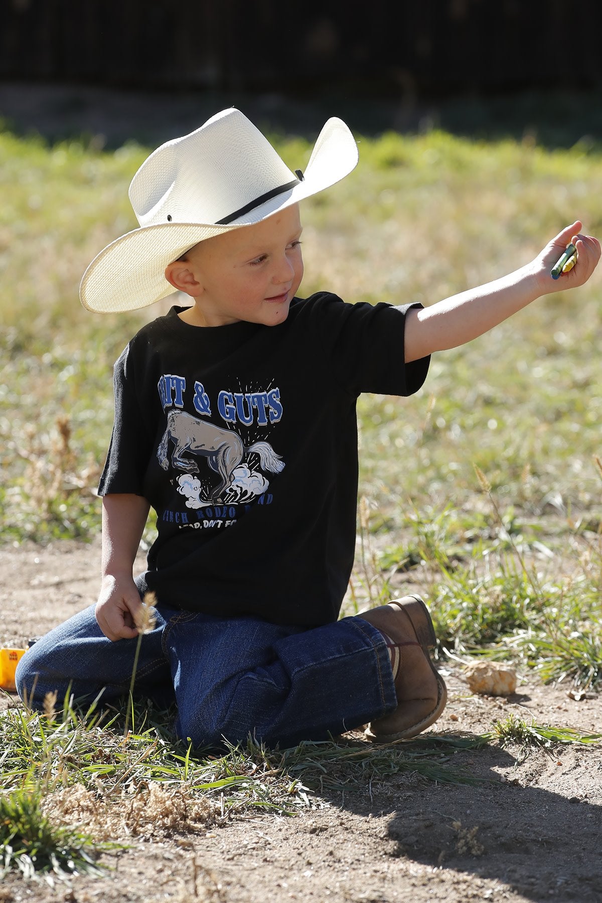 Cinch Infant Boy's Black Tee