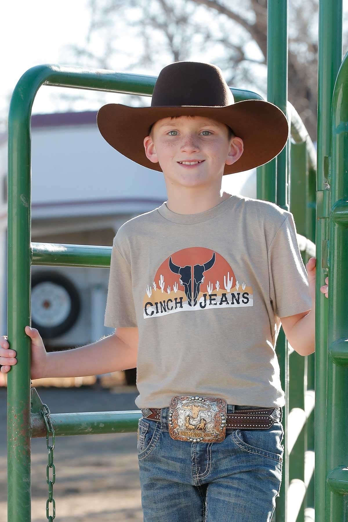 Cinch Boy's Desert Skull Tee