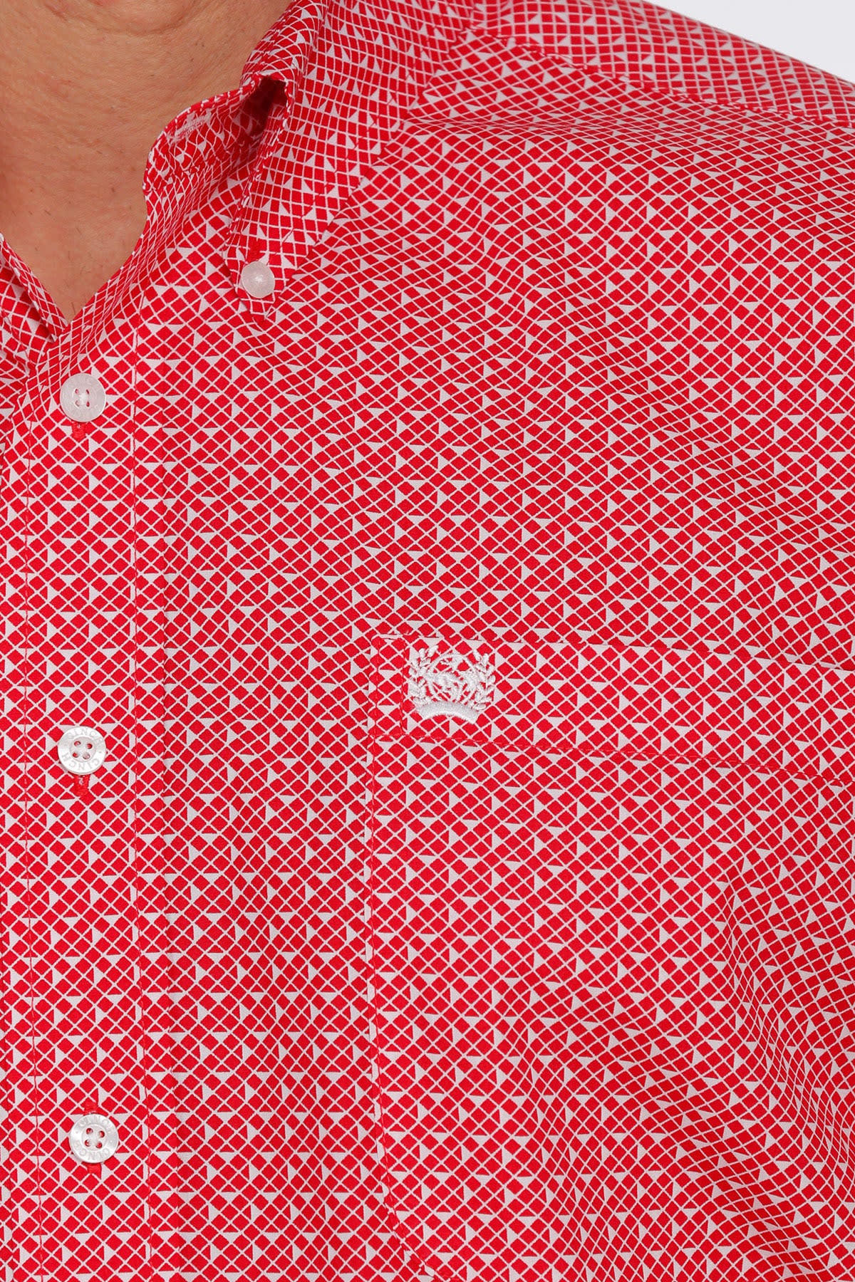 Cinch Men's Red Patterned Shirt