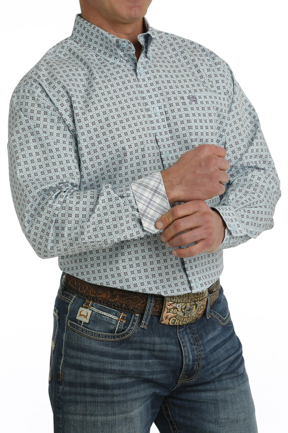 Cinch Men's Print Button Down Shirt