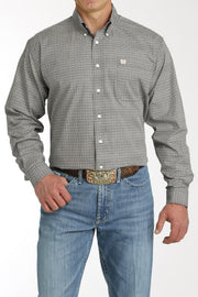 Cinch Men's Multicolor Patterned Long Sleeve Shirt