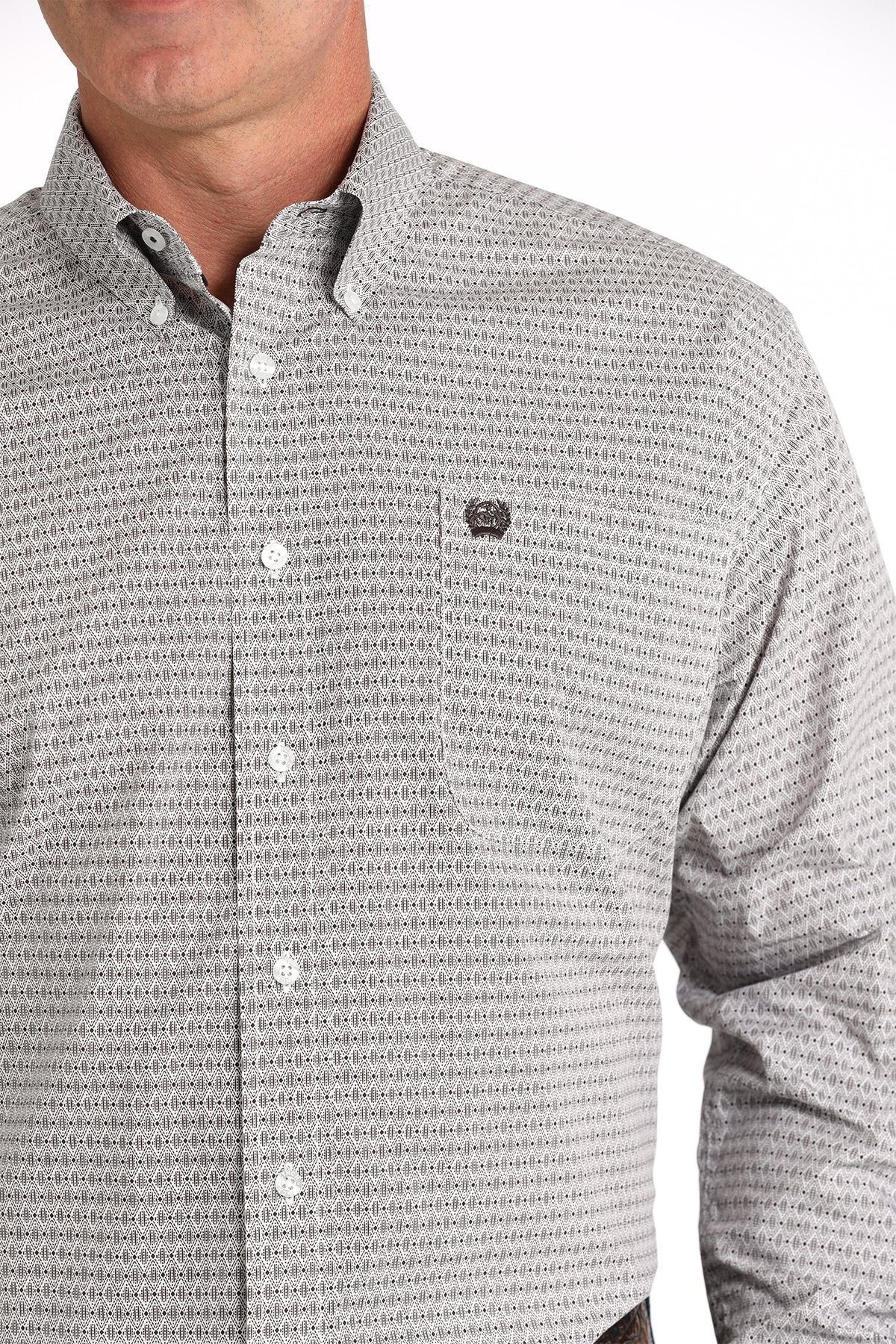 Cinch Men's Geometric Print Button Down Shirt