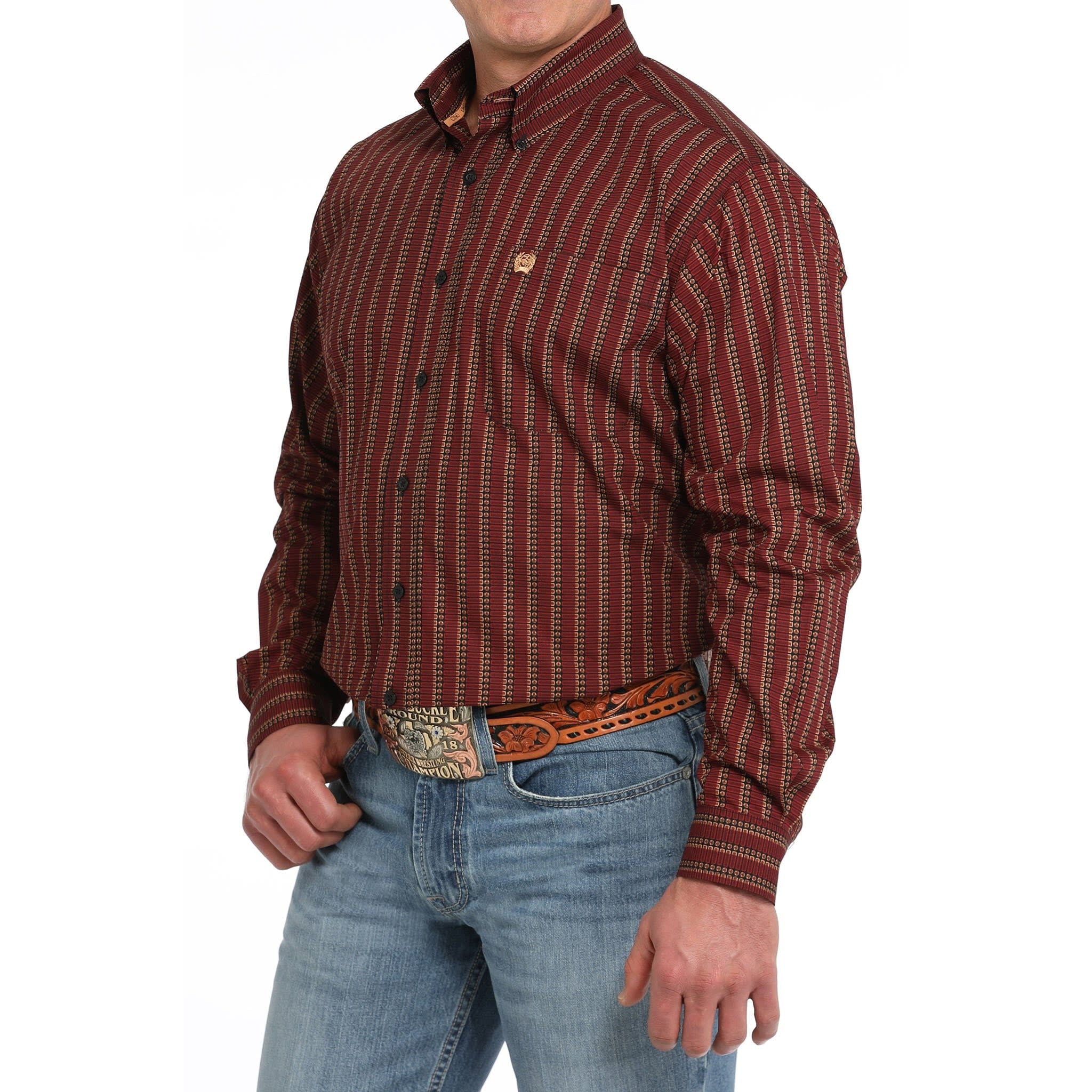 Cinch Men's Shotgun Shell Print Button Down