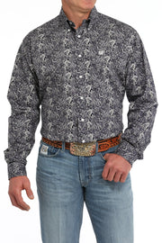 Cinch Men's Paisley Print Button Down Shirt