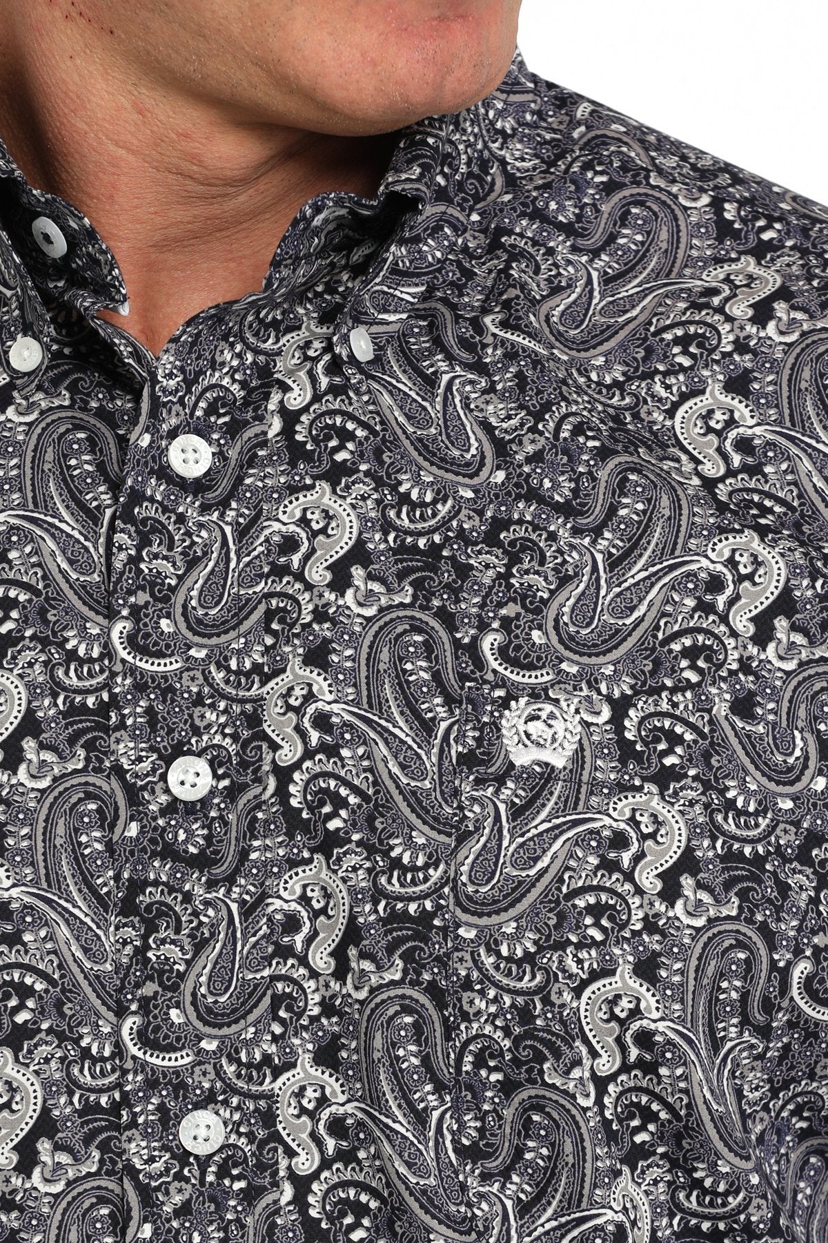 Cinch Men's Paisley Print Button Down Shirt