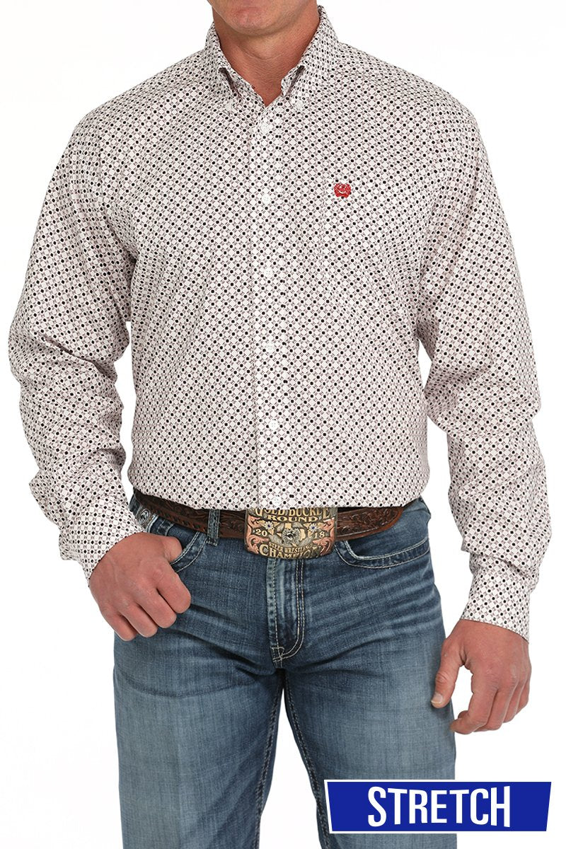 Cinch Men's Geometric Print Button Down Shirt