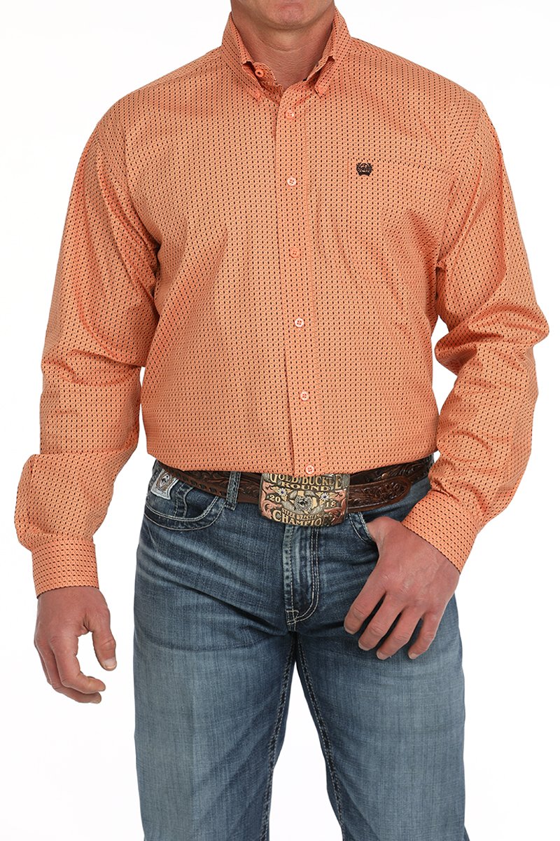 Cinch Men's Geometric Print Button Down Shirt