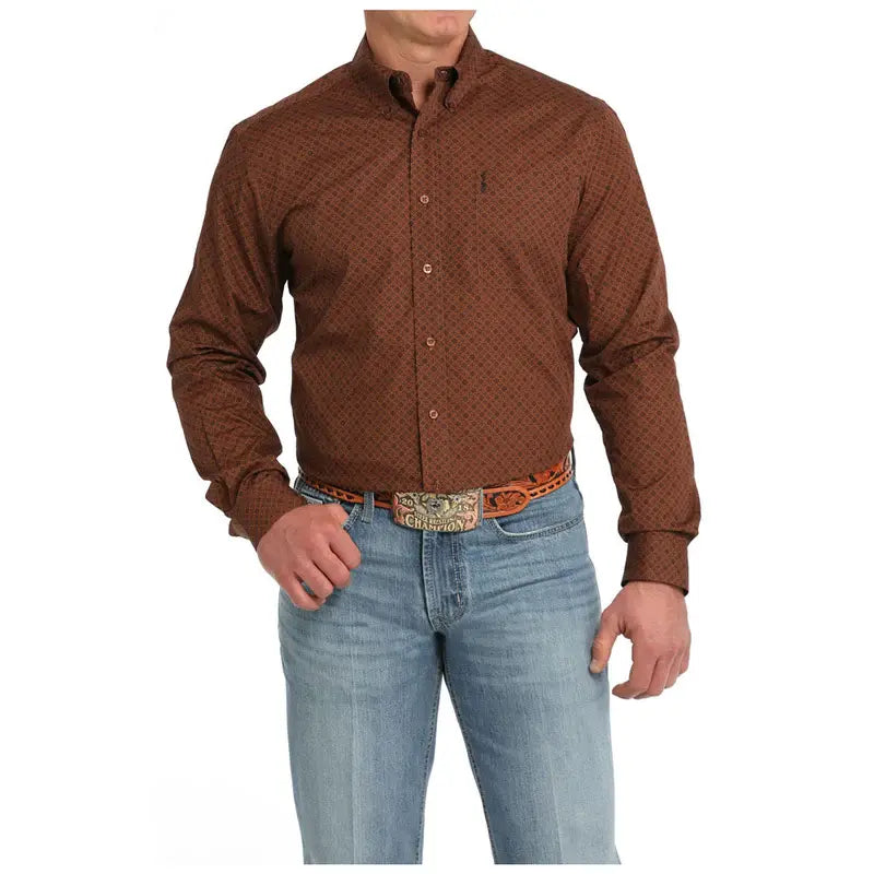 Cinch Men's Printed Button Down Shirt