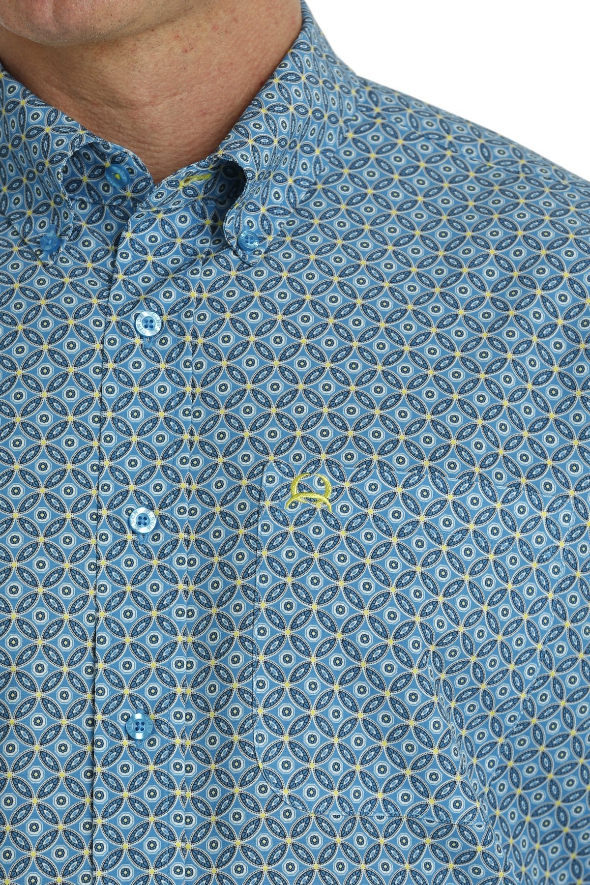 Cinch Men's Arenaflex Geometric Print Button Down Shirt