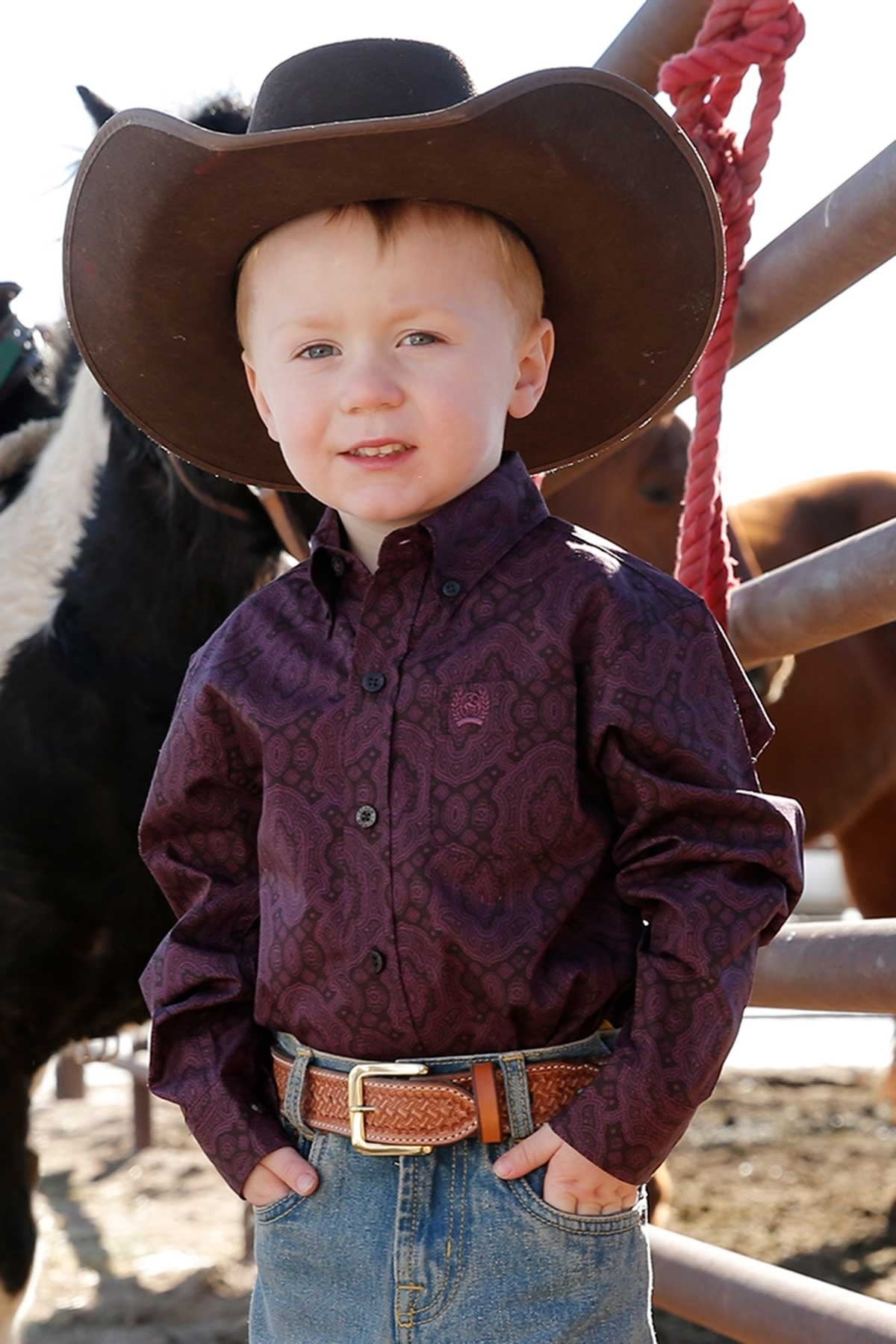 Cinch Infant Boy's Button Down Shirt 3-6Months.