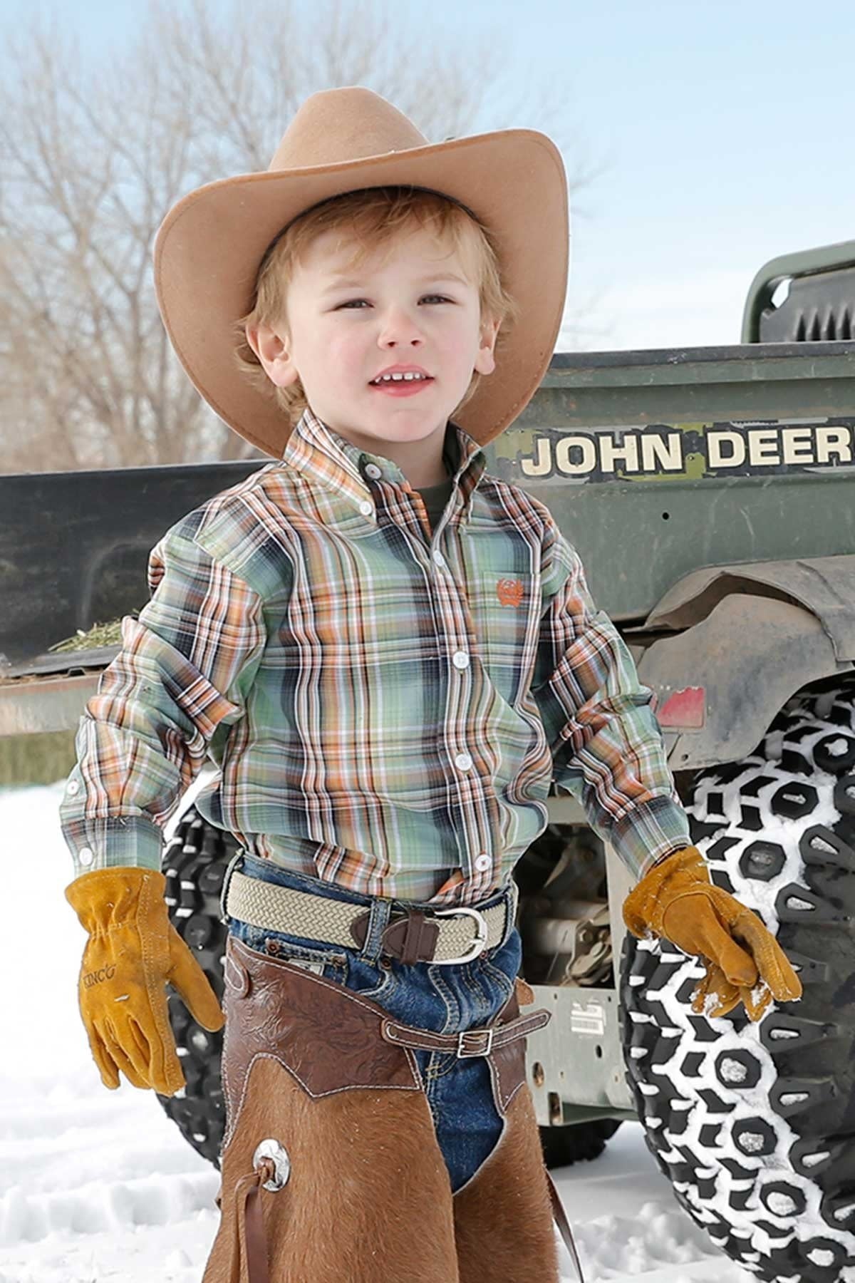 Cinch Infant Boy's Button Down Shirt.