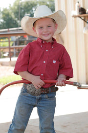 Cinch Boy's Red Button Down Shirt