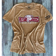 Lazy J Mustard Hereford Banner T Shirt C3