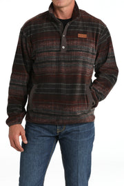 Cinch Men's Brown Polar Fleece Pullover