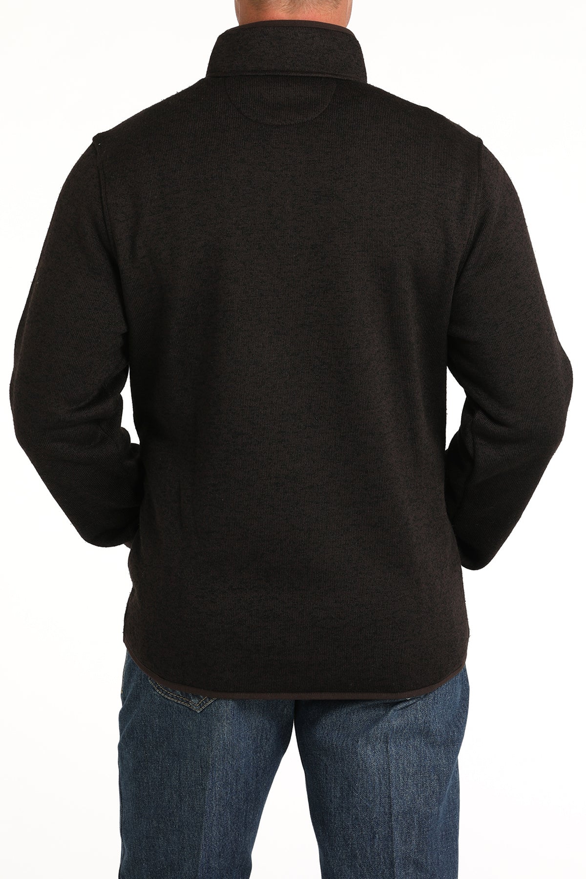 Cinch Men's Brown Sweater Knit Pullover